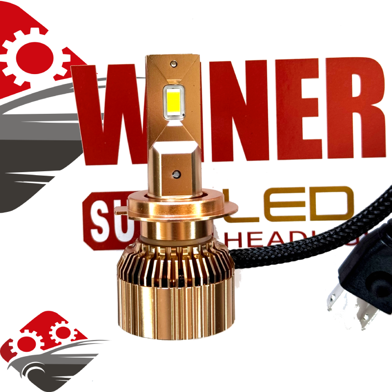 هدلایت-1200W-12V-180000LM WINER H7| هدلایت فن دار H7 ، نورش مثل روزه! - تصویر 1